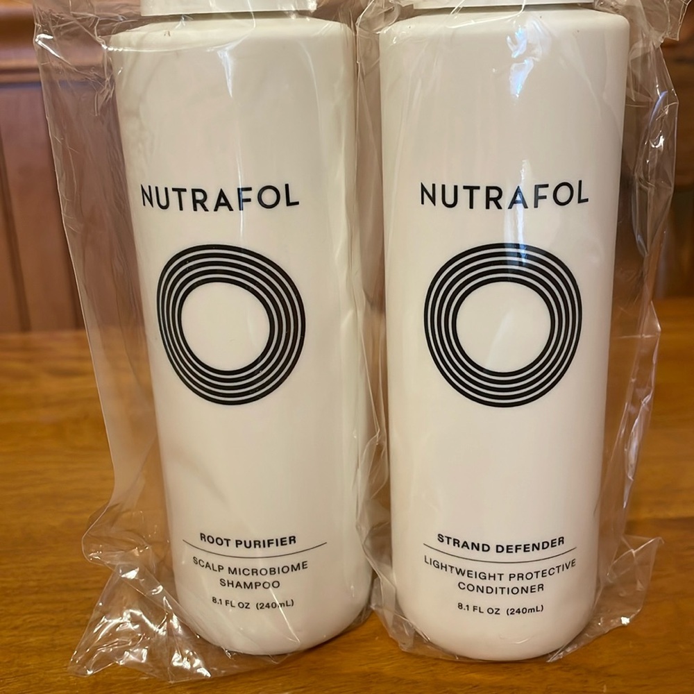 Free shipping!  Nutrafol shampoo and conditioner